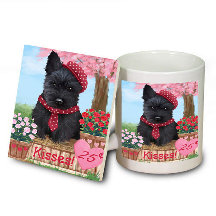 Rosie 25 Cent Kisses Scottish Terrier Dog Mug and Coaster Set MUC56014