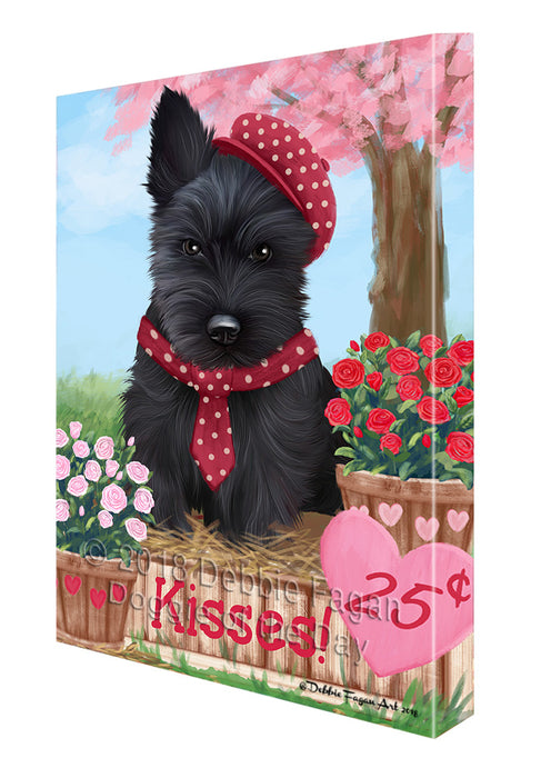 Rosie 25 Cent Kisses Scottish Terrier Dog Canvas Print Wall Art Décor CVS126422