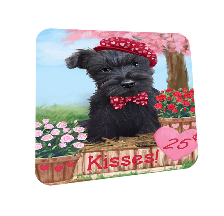 Rosie 25 Cent Kisses Scottish Terrier Dog Coasters Set of 4 CST55981