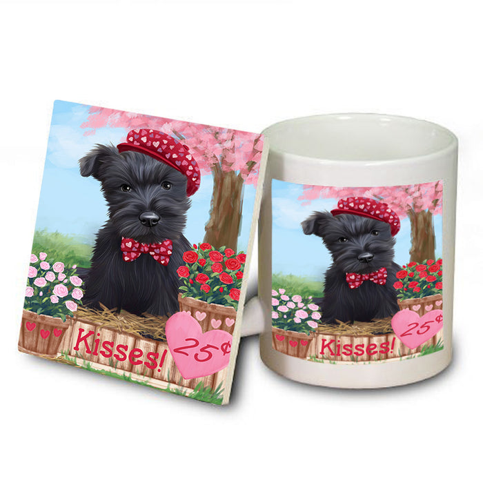 Rosie 25 Cent Kisses Scottish Terrier Dog Mug and Coaster Set MUC56015
