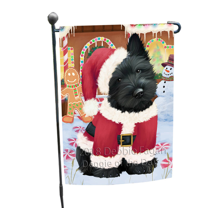 Christmas Gingerbread House Candyfest Scottish Terrier Dog Garden Flag GFLG57166