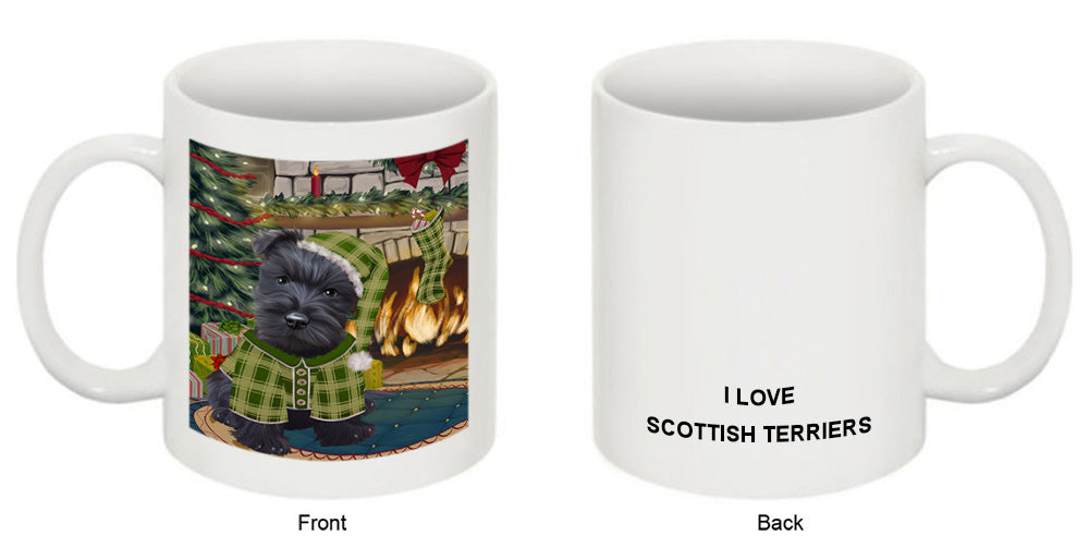 The Stocking was Hung Scottish Terrier Dog Coffee Mug MUG51002