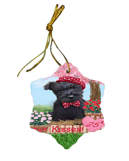 Rosie 25 Cent Kisses Scottish Terrier Dog Star Porcelain Ornament SPOR56379