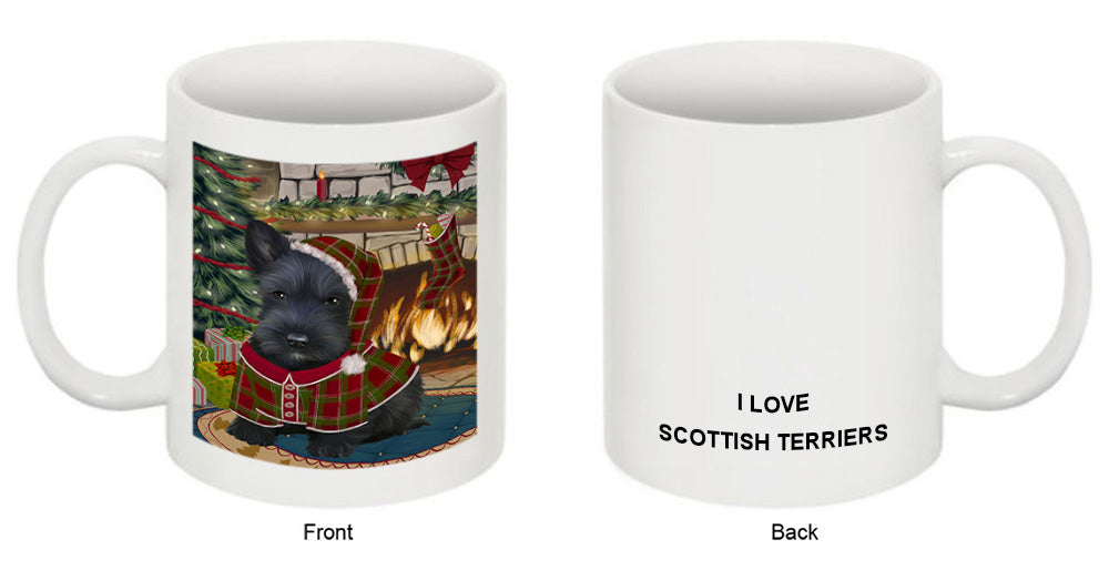 The Stocking was Hung Scottish Terrier Dog Coffee Mug MUG51003