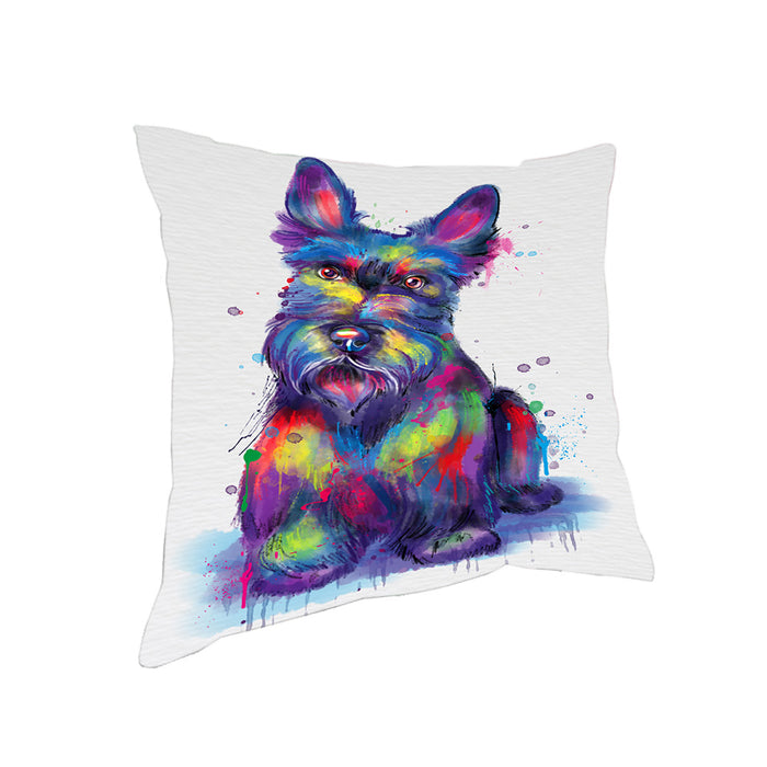 Watercolor Scottish Terrier Dog Pillow PIL83308