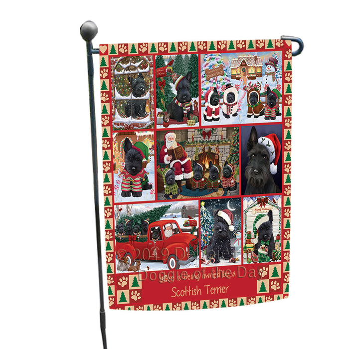 Love is Being Owned Christmas Scottish Terrier Dogs Garden Flag GFLG65924