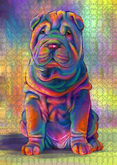 Paradise Wave Shar-Pei Dog Puzzle  PUZL95136