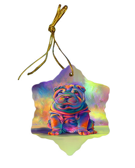 Paradise Wave Shar-Pei Dog Star Porcelain Ornament SPOR57090