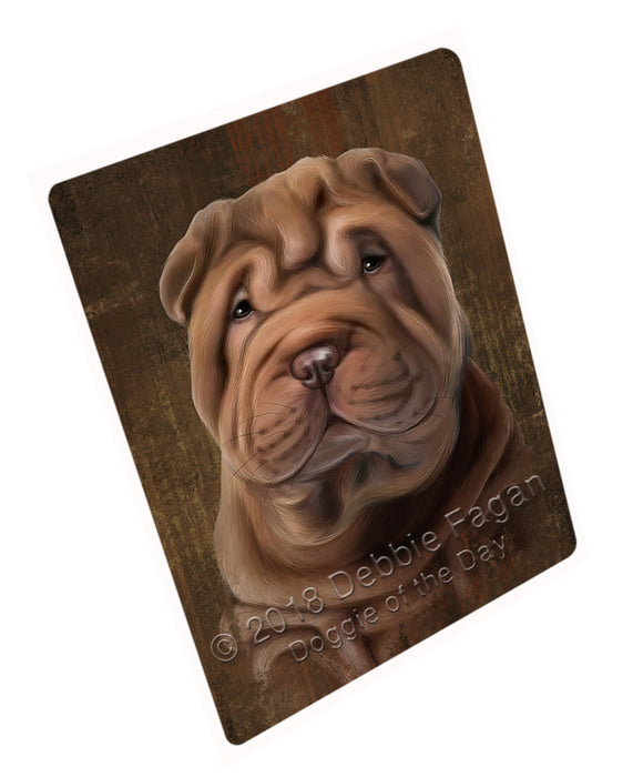 Rustic Shar Pei Dog Cutting Board C55467