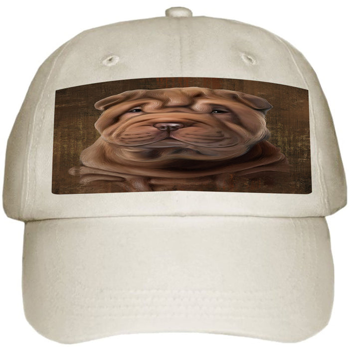 Rustic Shar Pei Dog Ball Hat Cap HAT55176