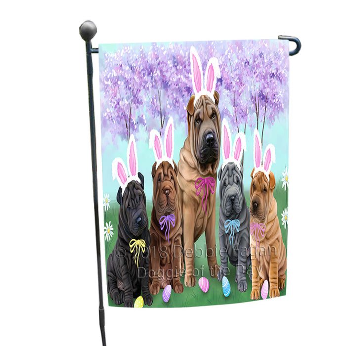 Shar Peis Dog Easter Holiday Garden Flag GFLG57022