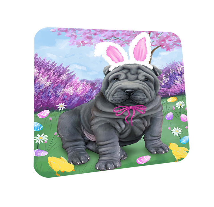 Shar Pei Dog Easter Holiday Coasters Set of 4 CST49215