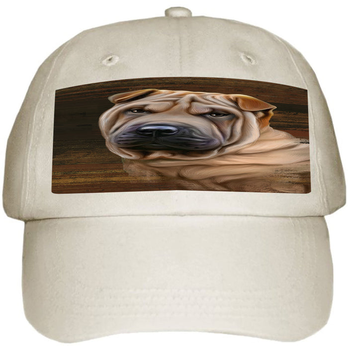 Rustic Shar Pei Dog Ball Hat Cap HAT55185