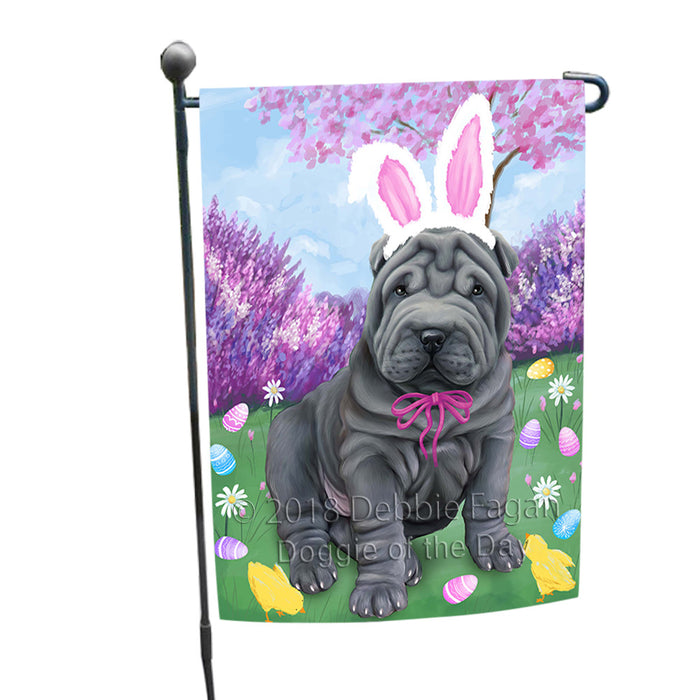 Shar Pei Dog Easter Holiday Garden Flag GFLG57024