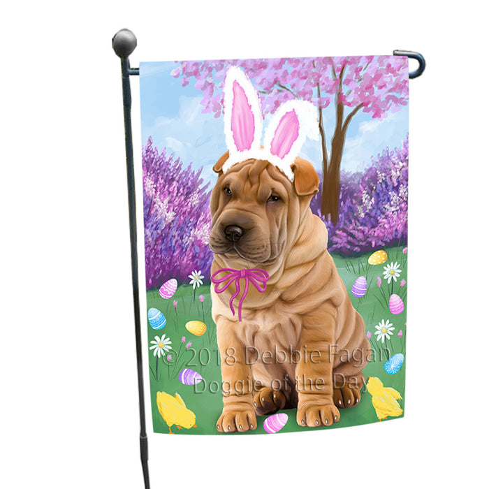 Shar Pei Dog Easter Holiday Garden Flag GFLG57025