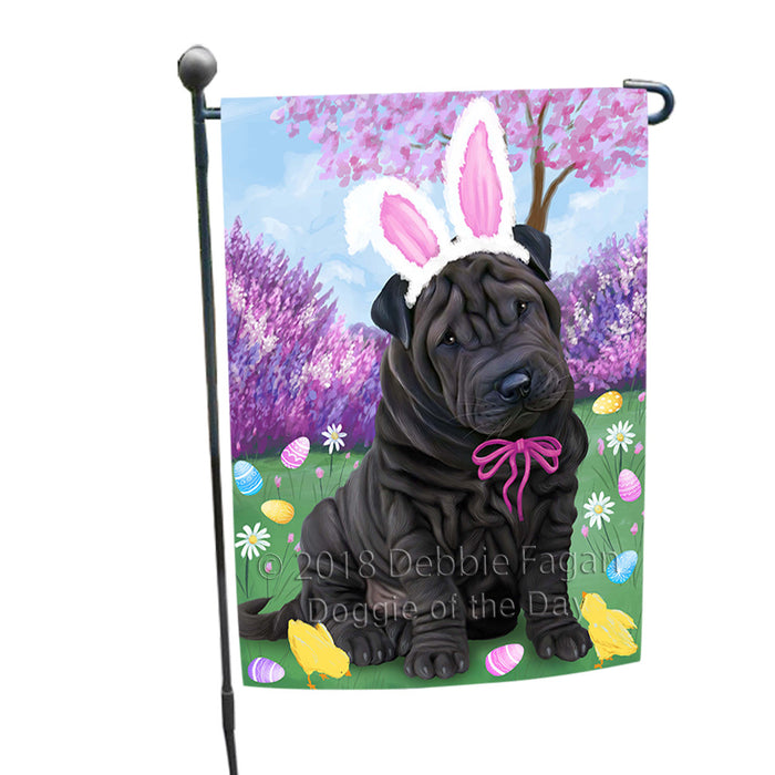 Shar Pei Dog Easter Holiday Garden Flag GFLG57026