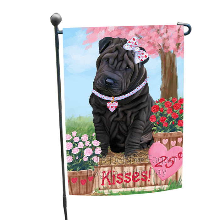 Rosie 25 Cent Kisses Shar Pei Dog Garden Flag GFLG56572