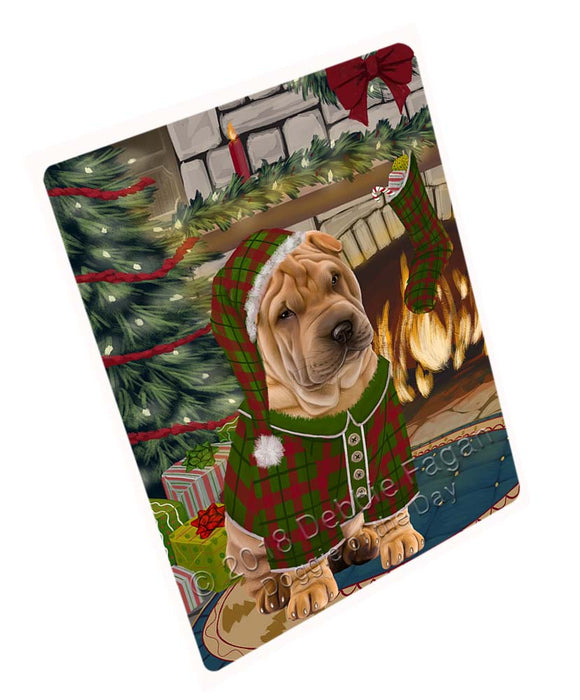 The Stocking was Hung Shar Pei Dog Cutting Board C71955
