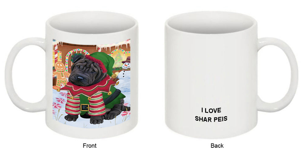 Christmas Gingerbread House Candyfest Shar Pei Dog Coffee Mug MUG51938