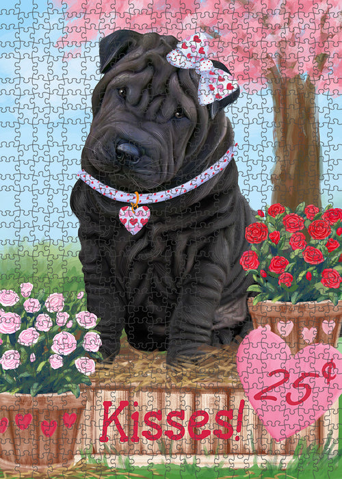 Rosie 25 Cent Kisses Shar Pei Dog Puzzle with Photo Tin PUZL92300