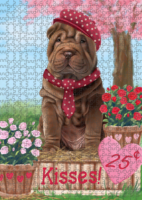 Rosie 25 Cent Kisses Shar Pei Dog Puzzle with Photo Tin PUZL92304
