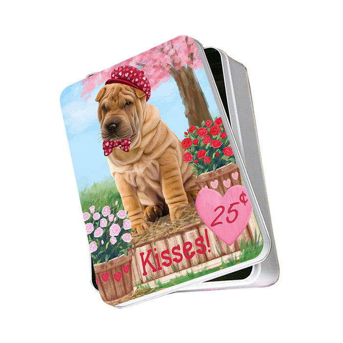 Rosie 25 Cent Kisses Shar Pei Dog Photo Storage Tin PITN55969