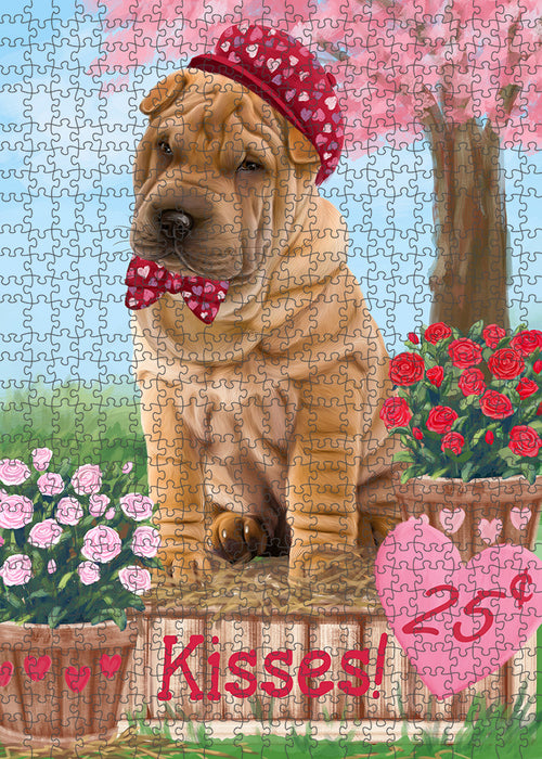 Rosie 25 Cent Kisses Shar Pei Dog Puzzle with Photo Tin PUZL92308