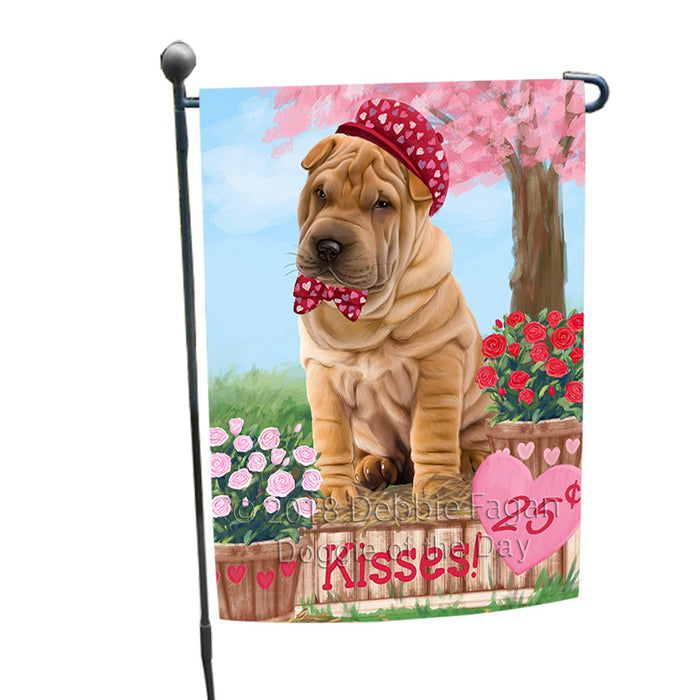Rosie 25 Cent Kisses Shar Pei Dog Garden Flag GFLG56574