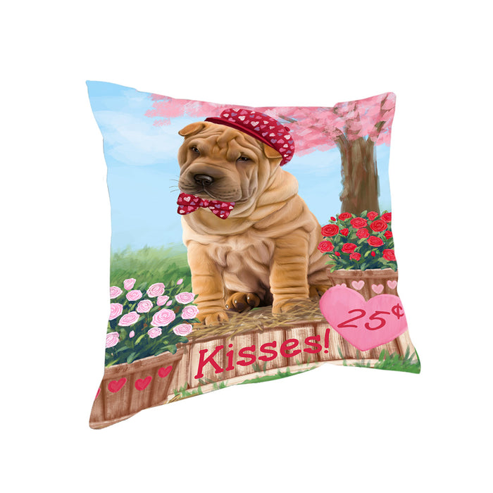 Rosie 25 Cent Kisses Shar Pei Dog Pillow PIL78396