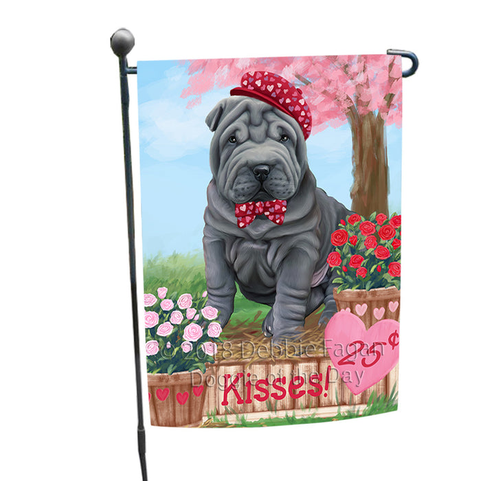 Rosie 25 Cent Kisses Shar Pei Dog Garden Flag GFLG56575