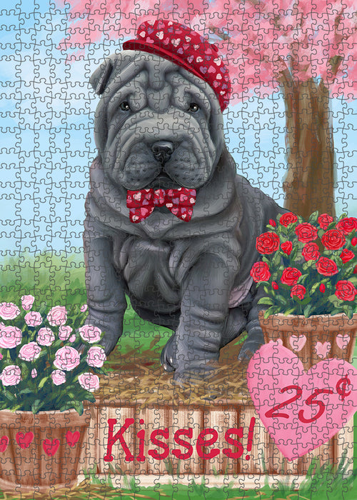 Rosie 25 Cent Kisses Shar Pei Dog Puzzle with Photo Tin PUZL92312