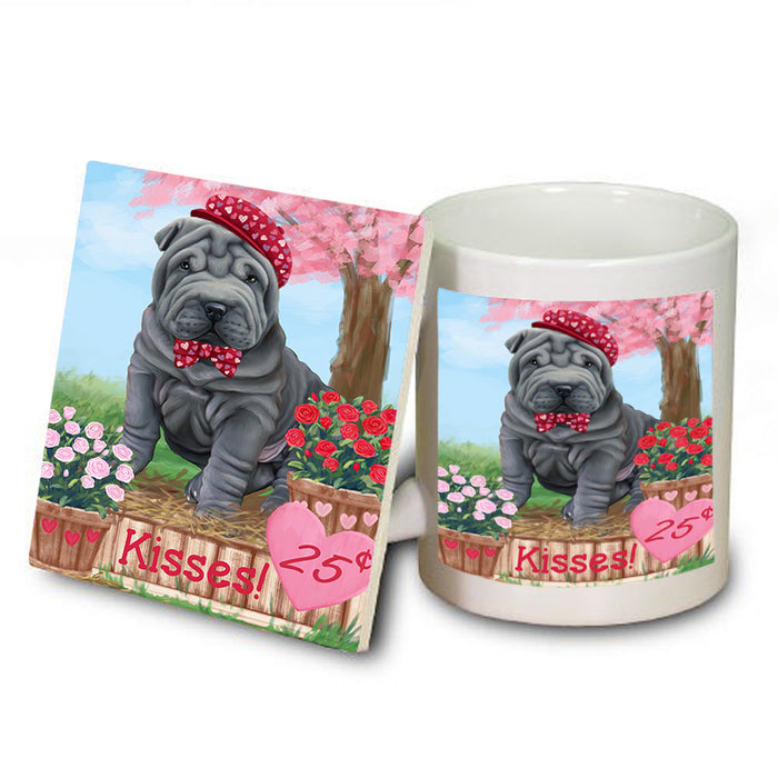 Rosie 25 Cent Kisses Shar Pei Dog Mug and Coaster Set MUC56019
