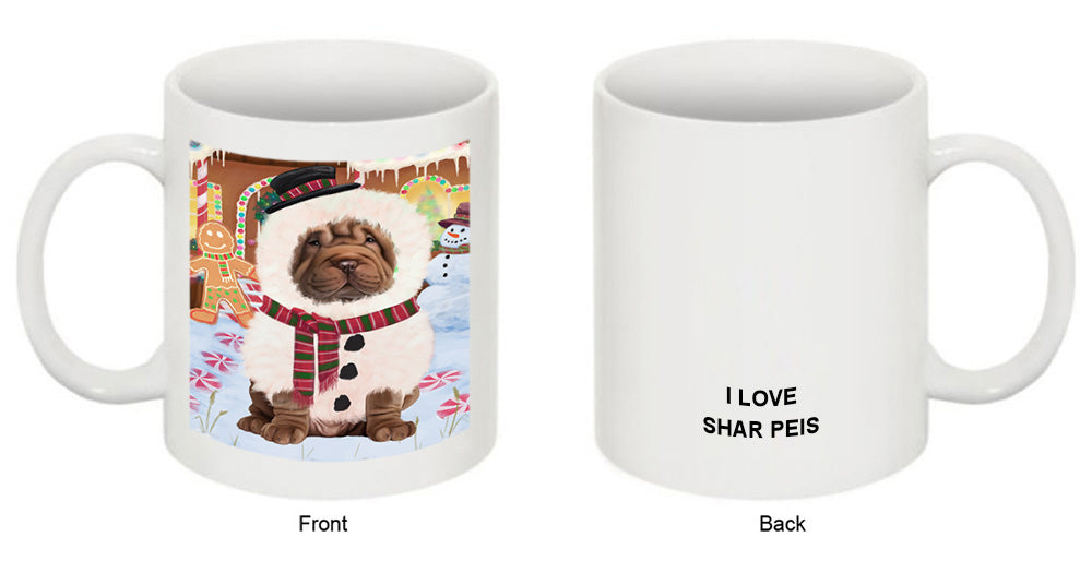 Christmas Gingerbread House Candyfest Shar Pei Dog Coffee Mug MUG51941