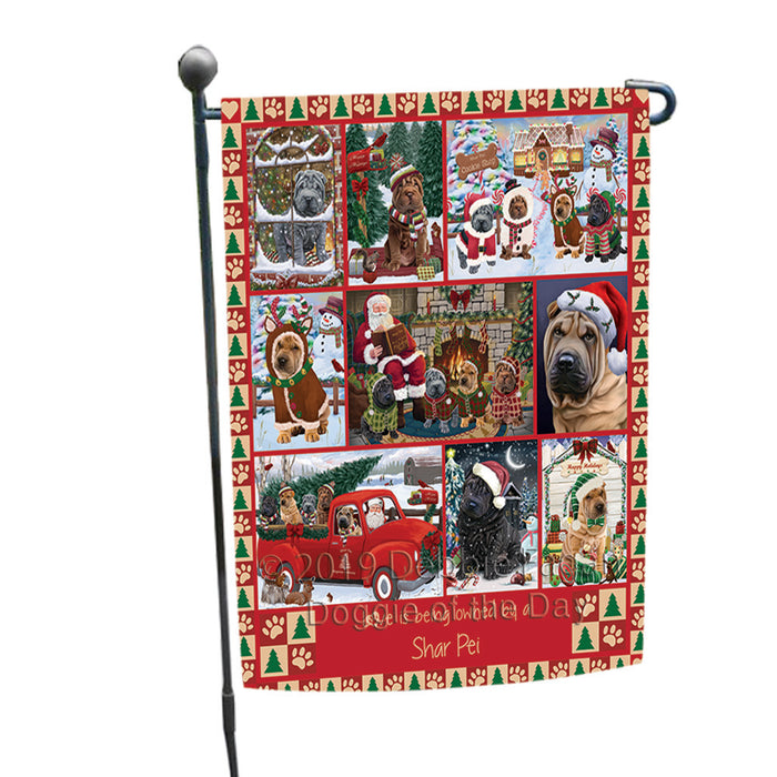 Love is Being Owned Christmas Shar Pei Dogs Garden Flag GFLG65925