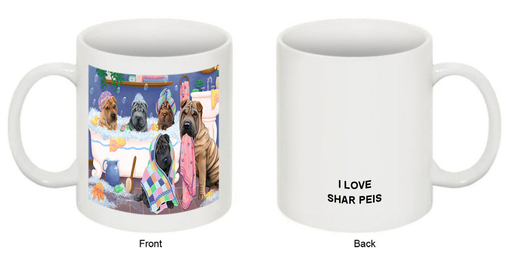 Rub A Dub Dogs In A Tub Shar Peis Dog Coffee Mug MUG52219