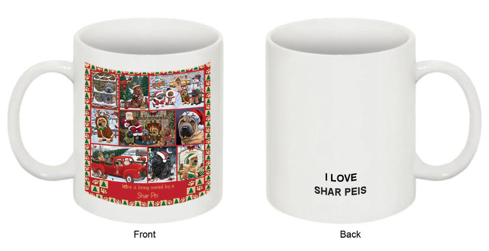 Love is Being Owned Christmas Shar Pei Dogs Coffee Mug MUG52652