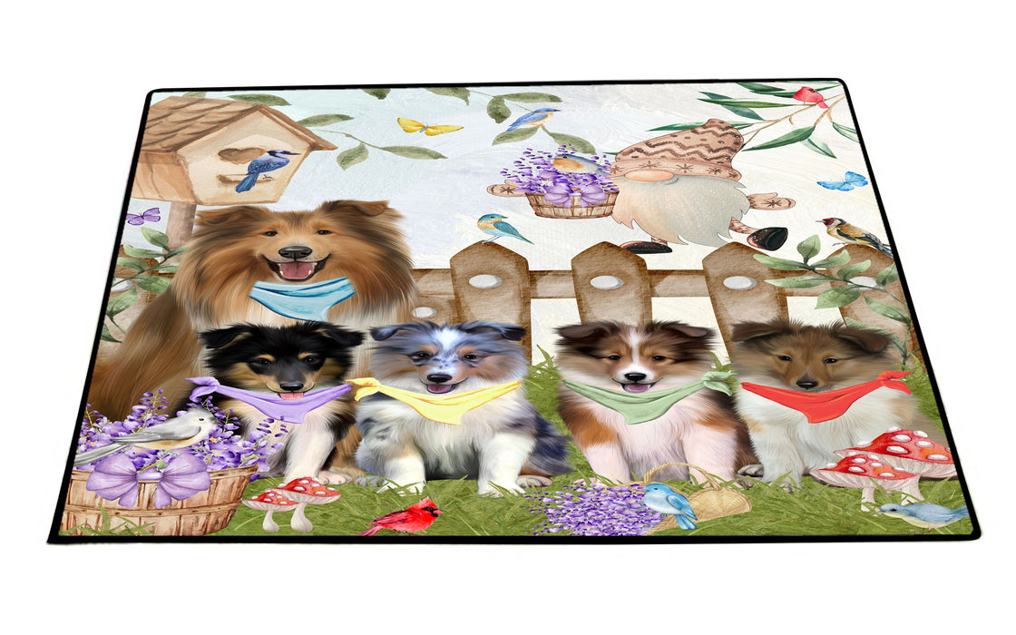 Shetland Sheepdog Floor Mat, Non-Slip Door Mats for Indoor and Outdoor, Custom, Explore a Variety of Personalized Designs, Dog Gift for Pet Lovers