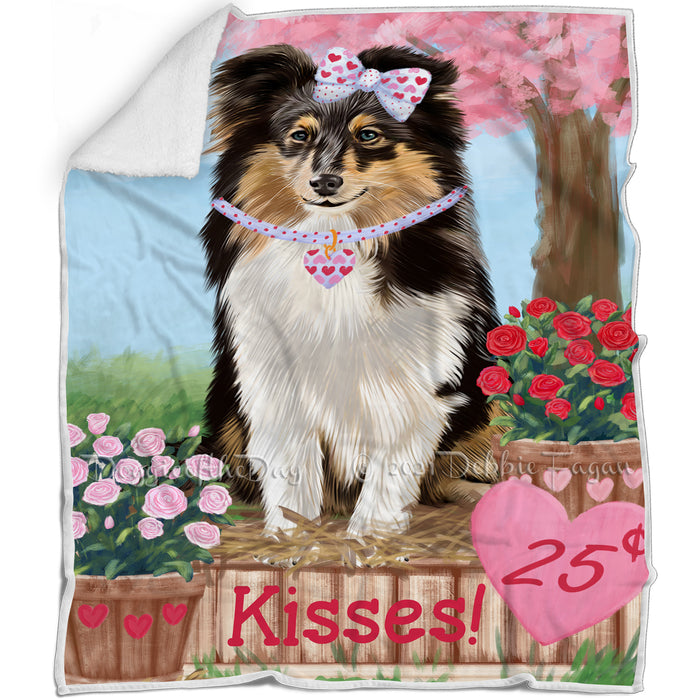 Rosie 25 Cent Kisses Shetland Sheepdog Blanket BLNKT123672