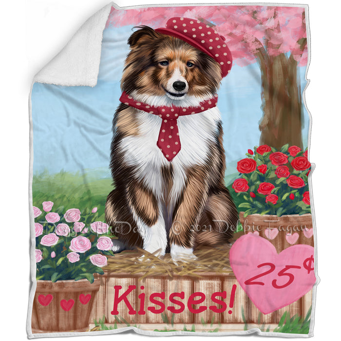 Rosie 25 Cent Kisses Shetland Sheepdog Blanket BLNKT123681