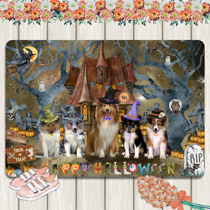 Shetland Sheepdog Area Rug and Runner: Explore a Variety of Designs, Personalized, Custom, Halloween Indoor Floor Carpet Rugs for Home and Living Room, Pet Gift for Dog Lovers