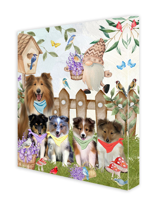 Shetland Sheepdog Canvas: Explore a Variety of Designs, Custom, Personalized, Digital Art Wall Painting, Ready to Hang Room Decor, Gift for Dog and Pet Lovers