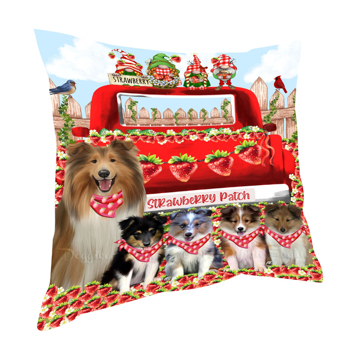 Shetland Sheepdog Pillow: Explore a Variety of Designs, Custom, Personalized, Pet Cushion for Sofa Couch Bed, Halloween Gift for Dog Lovers