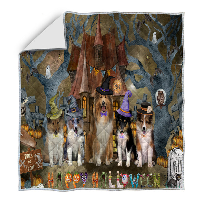 Shetland Sheepdog Quilt: Explore a Variety of Personalized Designs, Custom, Bedding Coverlet Quilted, Pet and Dog Lovers Gift