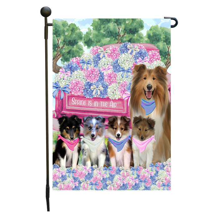 Shetland Sheepdog Garden Flag: Explore a Variety of Personalized Designs, Double-Sided, Weather Resistant, Custom, Outdoor Garden Yard Decor for Dog and Pet Lovers