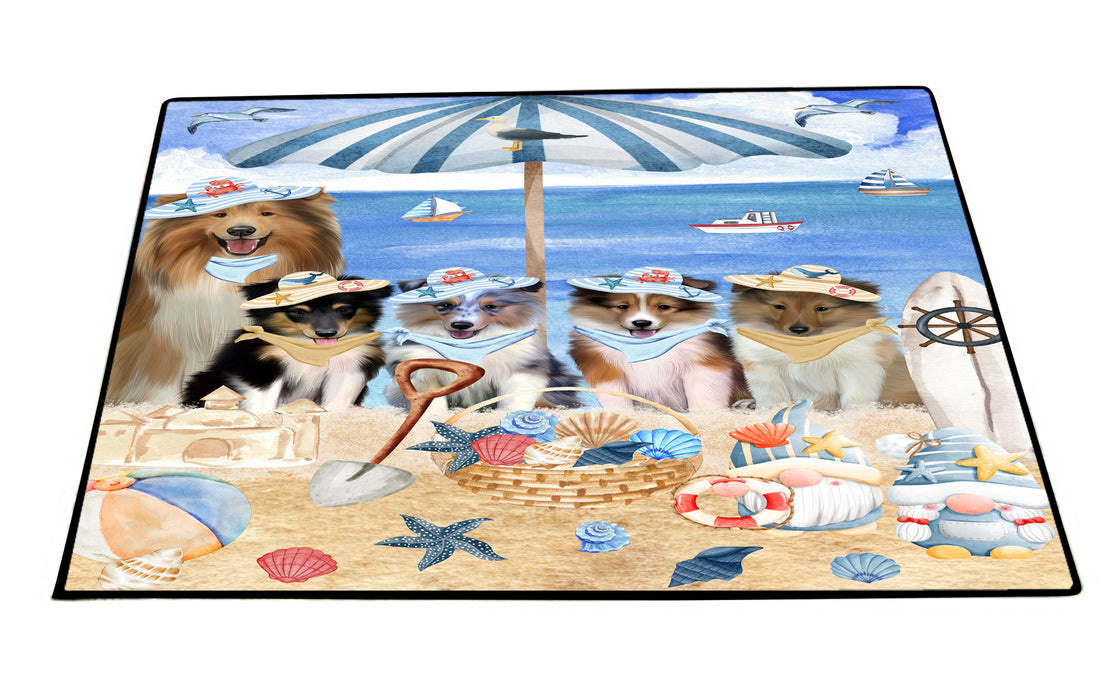 Shetland Sheepdog Floor Mat: Explore a Variety of Designs, Custom, Personalized, Anti-Slip Door Mats for Indoor and Outdoor, Gift for Dog and Pet Lovers