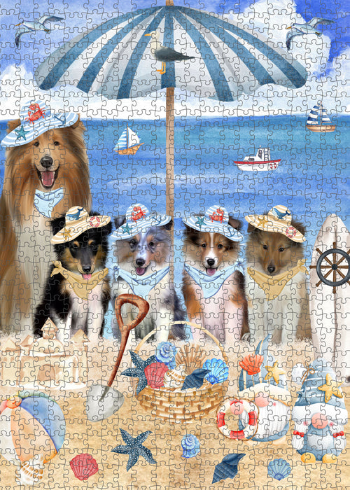 Shetland Sheepdog Jigsaw Puzzle, Interlocking Puzzles Games for Adult, Explore a Variety of Designs, Personalized, Custom, Gift for Pet and Dog Lovers