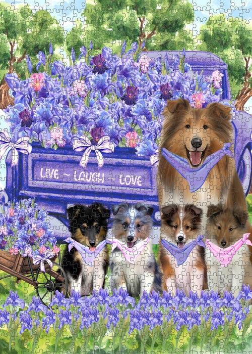 Shetland Sheepdog Jigsaw Puzzle, Interlocking Puzzles Games for Adult, Explore a Variety of Designs, Personalized, Custom, Gift for Pet and Dog Lovers