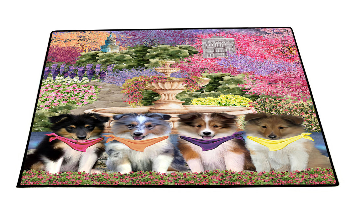 Shetland Sheepdog Floor Mat, Anti-Slip Door Mats for Indoor and Outdoor, Custom, Personalized, Explore a Variety of Designs, Pet Gift for Dog Lovers