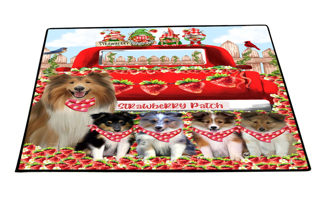 Shetland Sheepdog Floor Mat, Anti-Slip Door Mats for Indoor and Outdoor, Custom, Personalized, Explore a Variety of Designs, Pet Gift for Dog Lovers