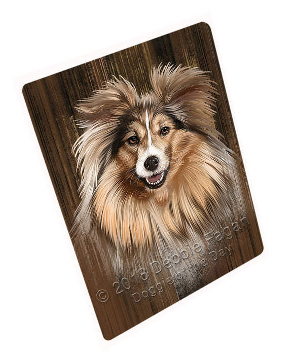 Rustic Shetland Sheepdog Cutting Board C55482